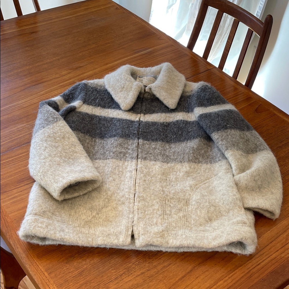 🌿 Vintage Hilda Ltd. Icelandic Wool Zip Jacket – Size M – Made in Iceland